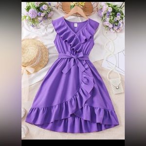 Purple Ruffle Dress